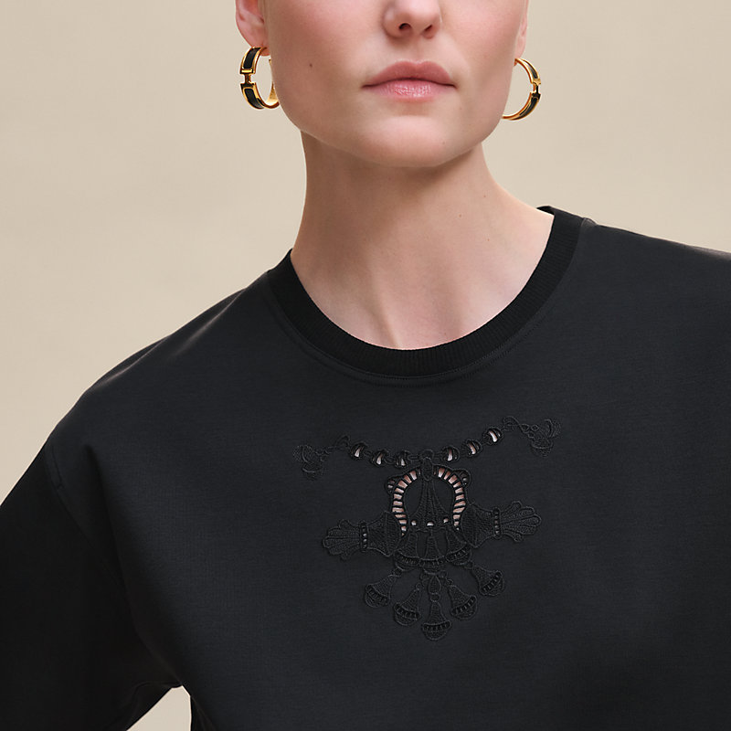 Embroidered maxi t-shirt