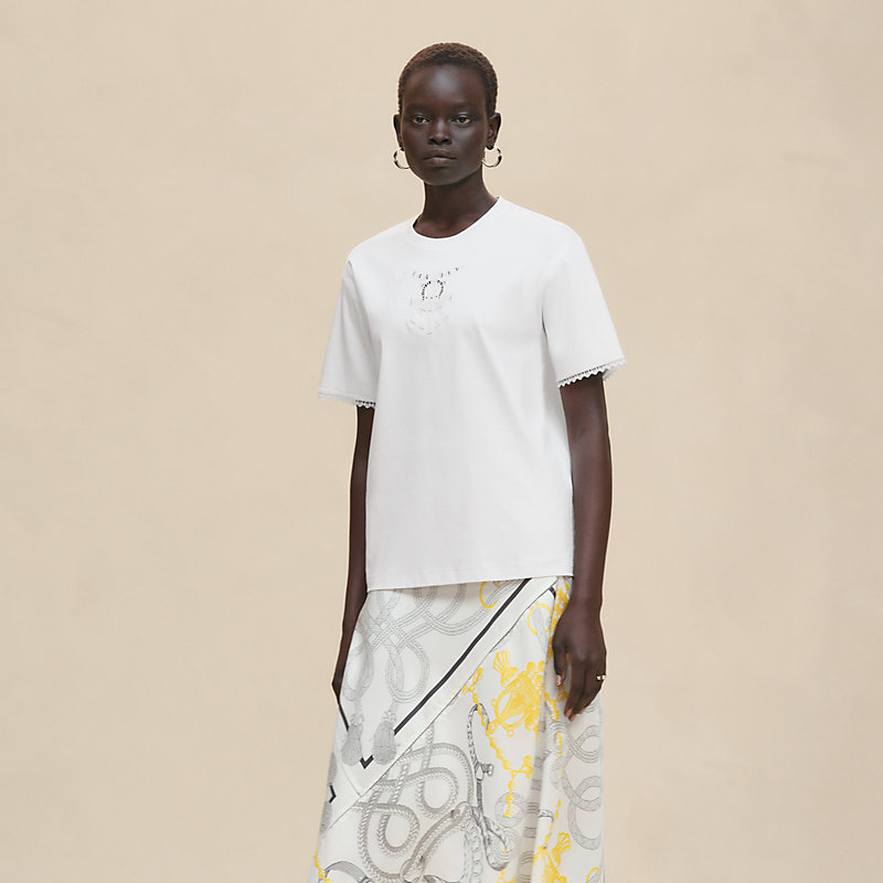 Embroidered maxi t-shirt