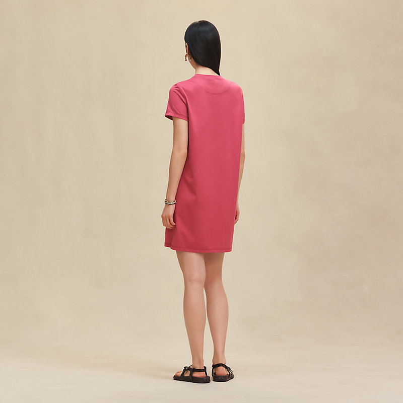 Embroidered pocket dress
