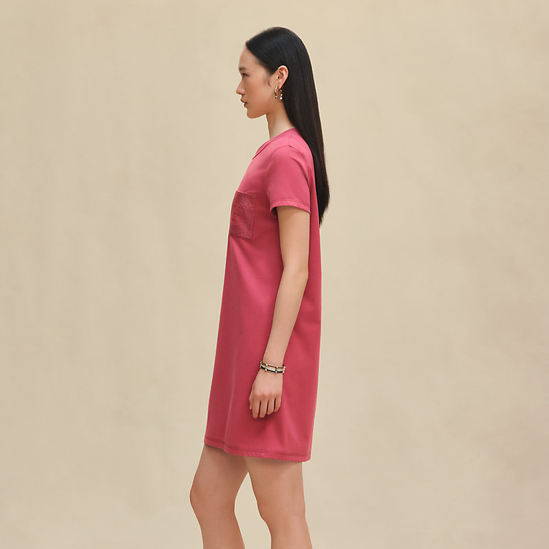 Embroidered pocket dress