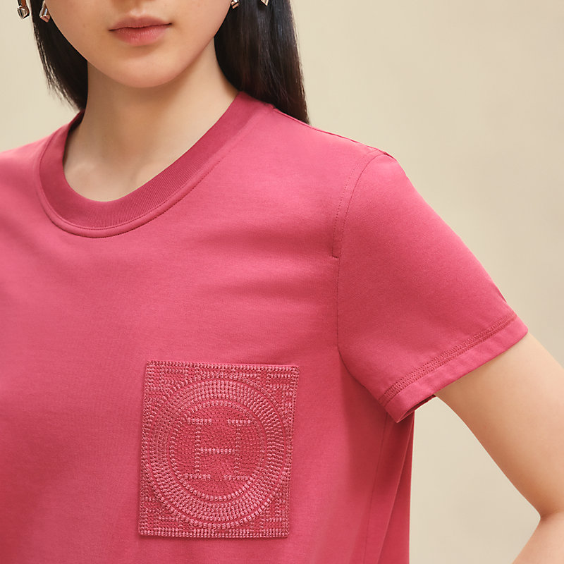 Embroidered pocket dress