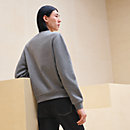 View: Worn, "Empreinte sellier cuir" crewneck sweater