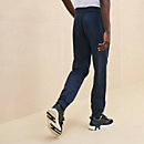 View: Worn, "Empreinte sellier cuir" jogging pants