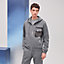 "Empreintes sellier cuir" zipped hooded sweater, view 3 of 4