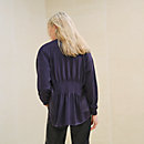 View: Worn, "En Desordre Finesse" long-sleeve twillaine cardigan