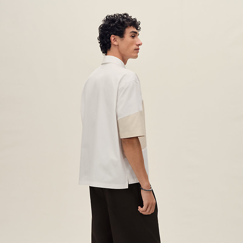 "En diagonale" boxy fit polo shirt