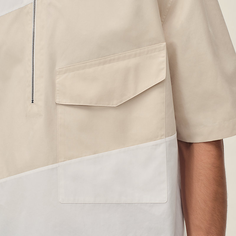 "En diagonale" boxy fit polo shirt