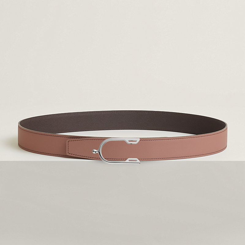 Eperon belt buckle & Reversible leather strap 32 mm