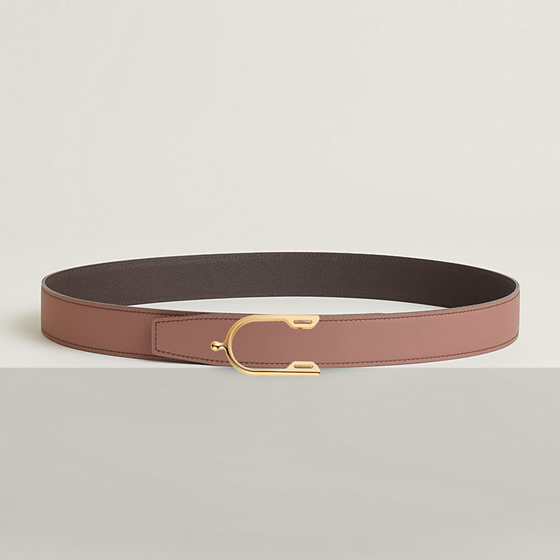 Eperon belt buckle & Reversible leather strap 32 mm