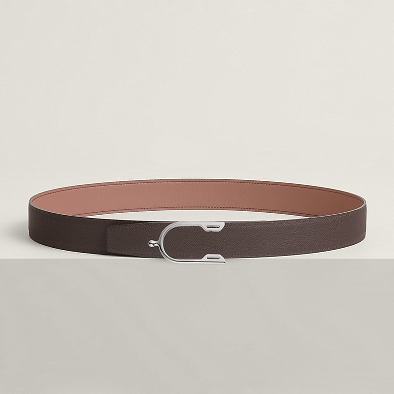 Eperon belt buckle & Reversible leather strap 32 mm