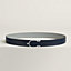 Eperon belt buckle & Reversible leather strap 32 mm, view 1 of 3