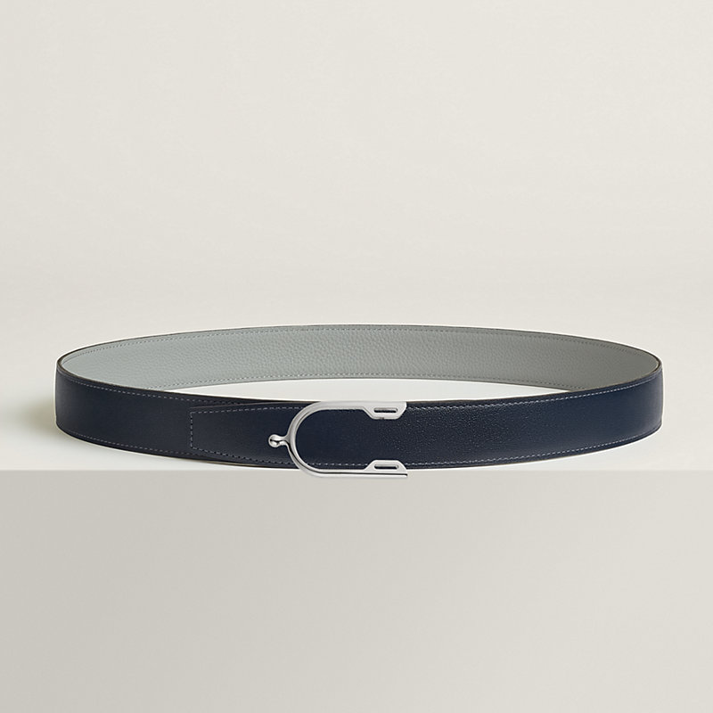 Eperon belt buckle & Reversible leather strap 32 mm