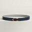 Eperon belt buckle & Reversible leather strap 32 mm, view 1 of 3