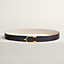 Eperon belt buckle & Reversible leather strap 32 mm, view 1 of 3