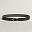 Eperon belt buckle & Reversible leather strap 32 mm, view 2 of 3