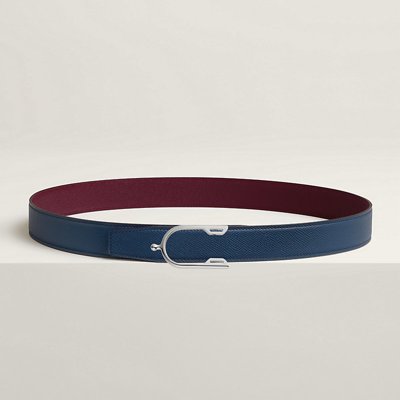 Eperon belt buckle & Reversible leather strap 32 mm
