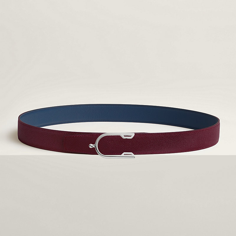 Eperon belt buckle & Reversible leather strap 32 mm