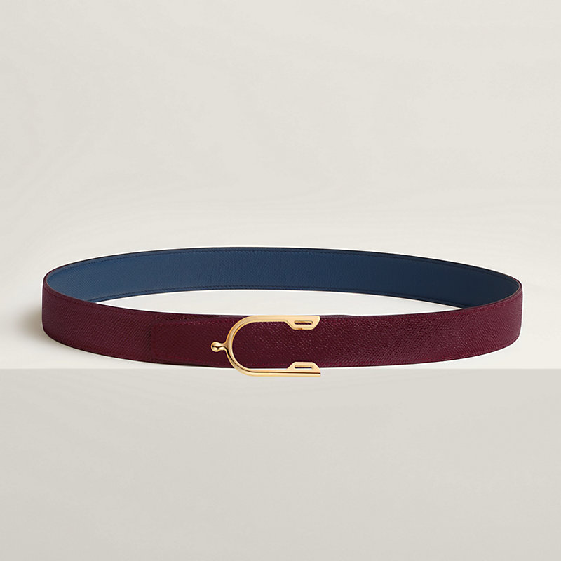 Eperon belt buckle & Reversible leather strap 32 mm