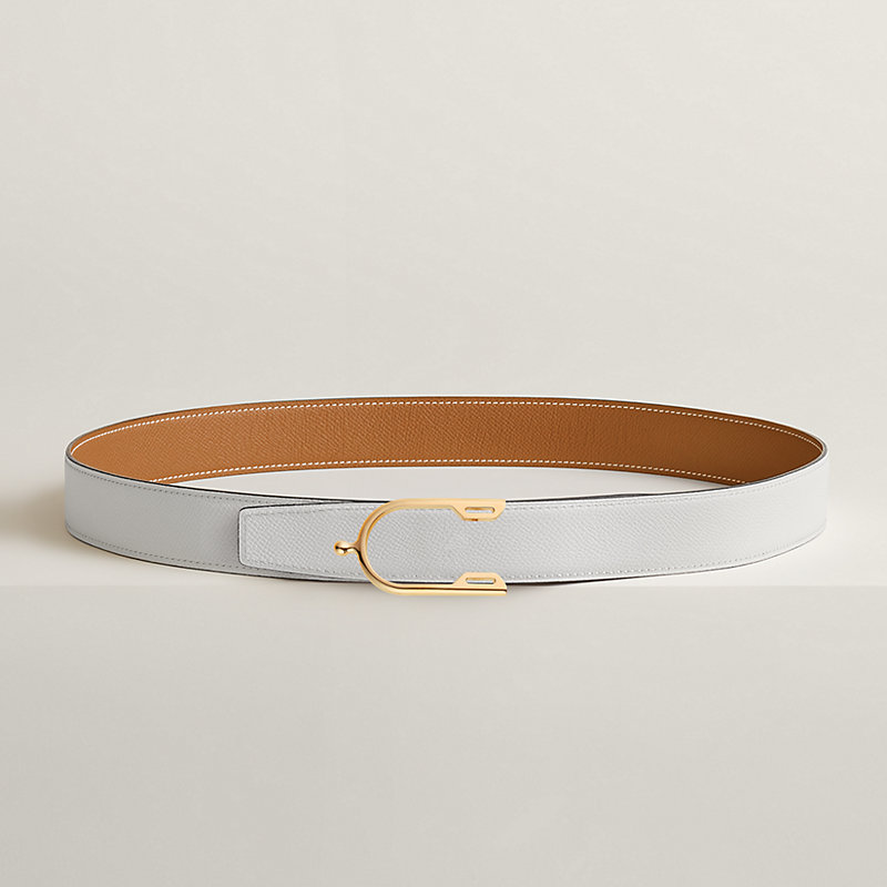 Eperon belt buckle & Reversible leather strap 32 mm