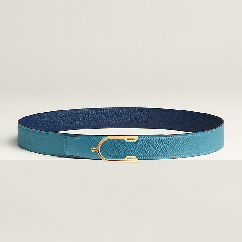 Eperon belt buckle & Reversible leather strap 32 mm