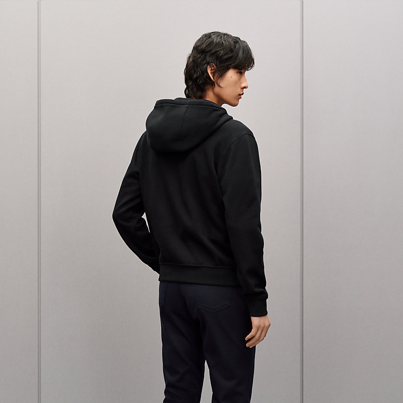 "Eperon d'Or en Perspective" zipped hooded sweater, View: , view 3 of 5