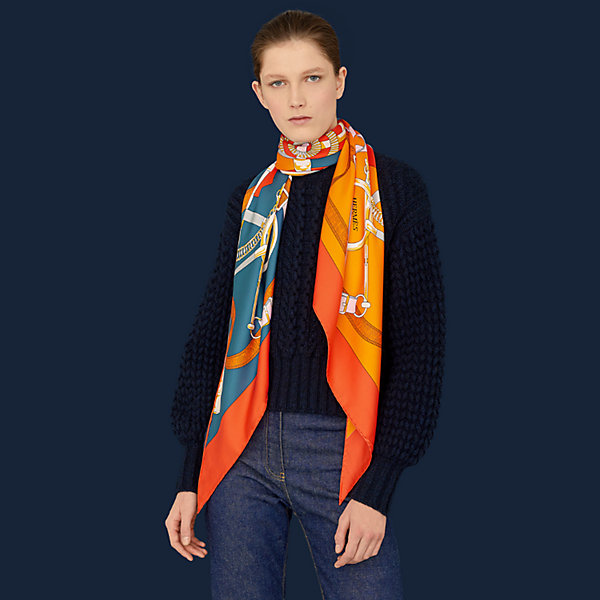 hermes giant triangle scarf