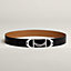 View: , Equipage belt buckle & Reversible leather strap 38 mm