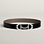 View: , Equipage belt buckle & Reversible leather strap 38 mm