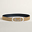 View: , Equipage belt buckle & Reversible leather strap 38 mm