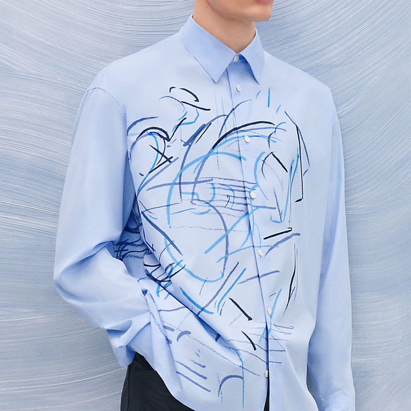 "Esquisse Au Galop" boxy fit shirt