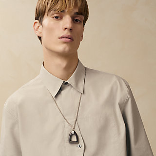 【HERMES】革の切れ端を加工した☆Etrier Vulcanium ペンダント Etrier Vulcanium necklace | Hermès Mainland China
