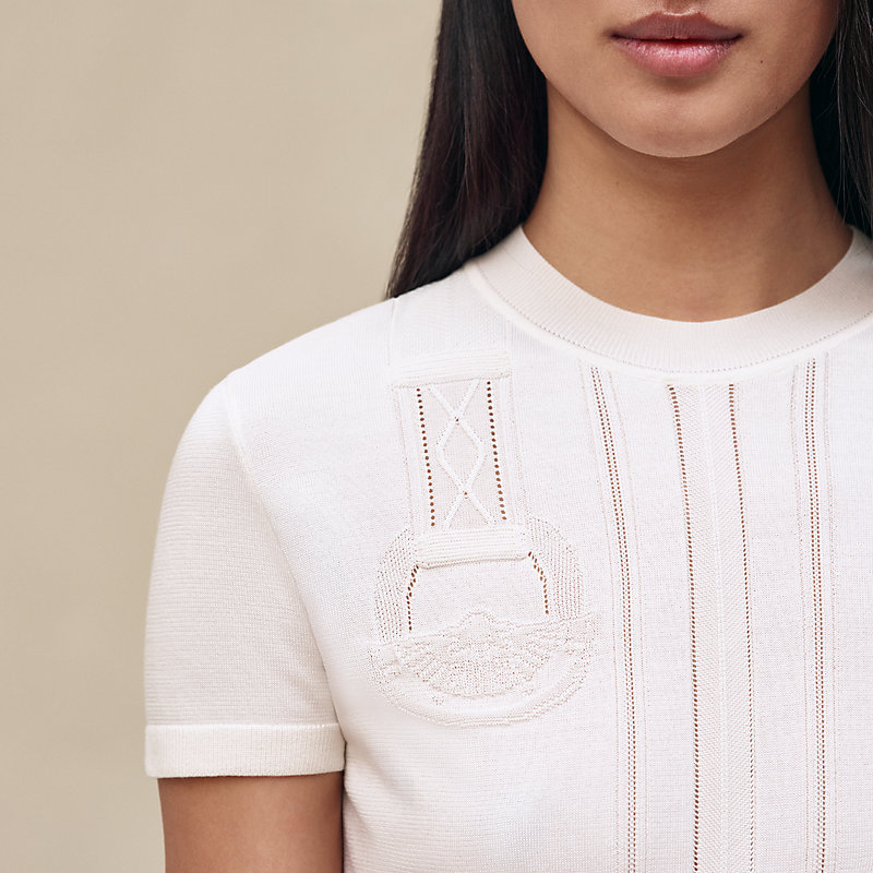 "Etriers Remix" short-sleeve sweater