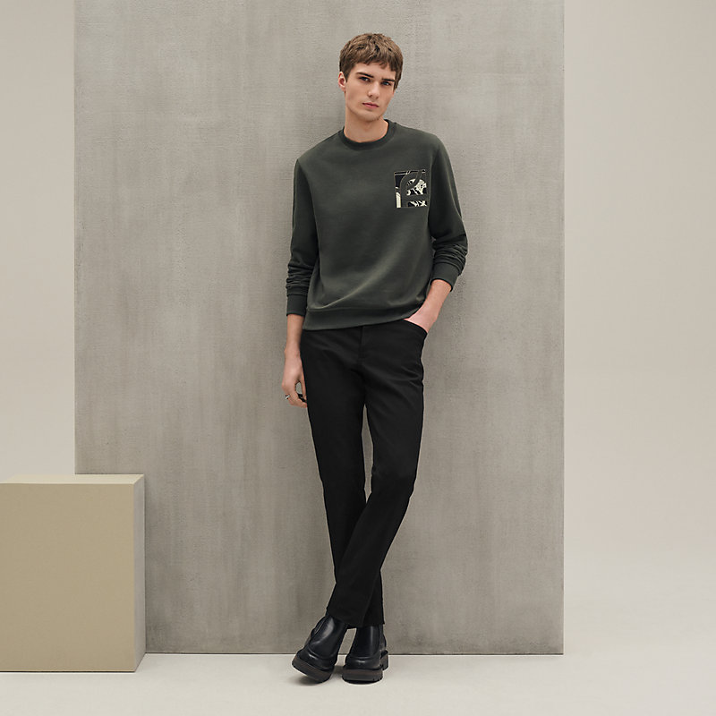 "Ex-Libris" crewneck sweater