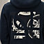 "Ex-Libris" hooded sweater with silk detail, view 5 of 5
