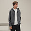 "Ex-Libris" hooded sweater with silk detail, view 3 of 6