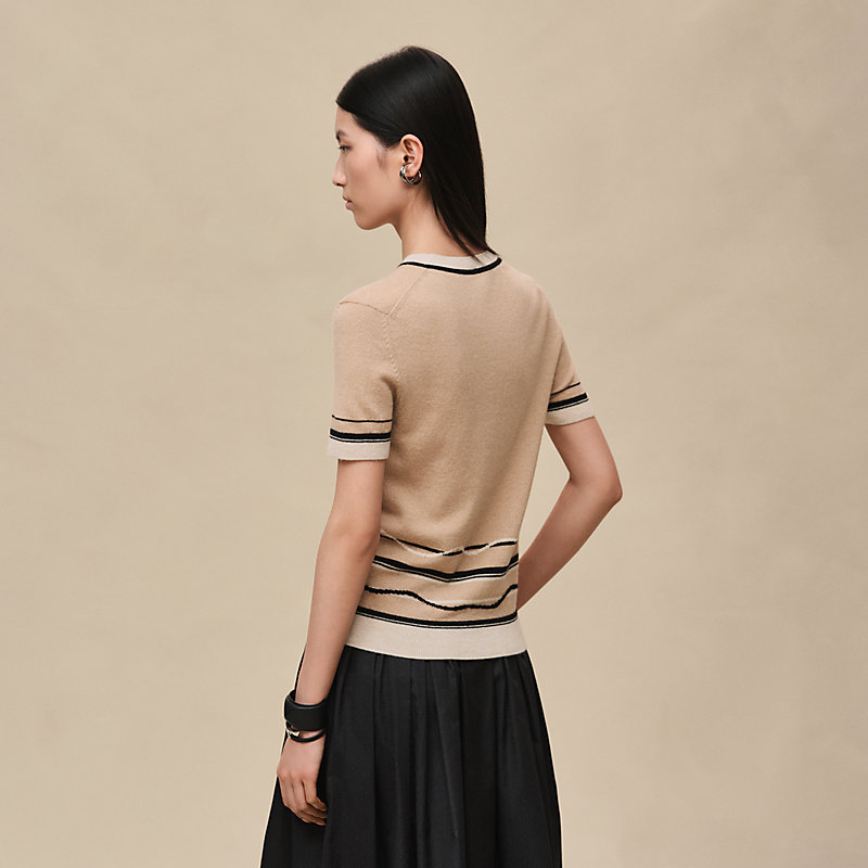 "Ex-Libris" short-sleeve sweater