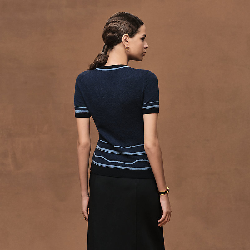 "Ex-Libris" short-sleeve sweater