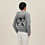 "Ex-Libris" zipped hooded sweater, View: Worn, worn, view 3 of 5