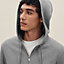 "Ex-Libris" zipped hooded sweater, View: Worn, worn, view 4 of 5