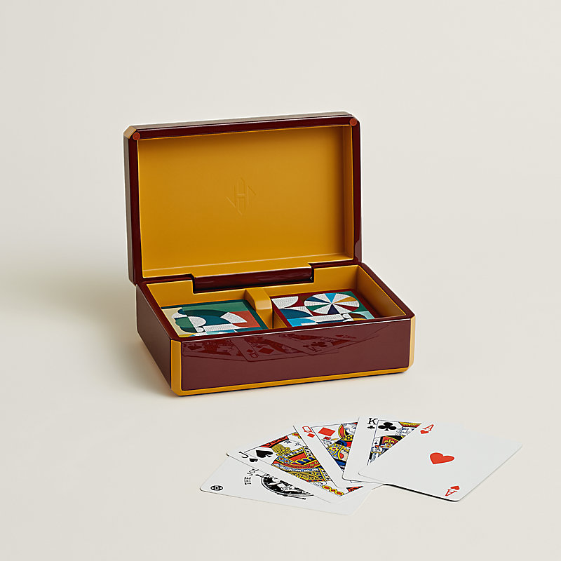 Facettes Cheval Natte poker card box