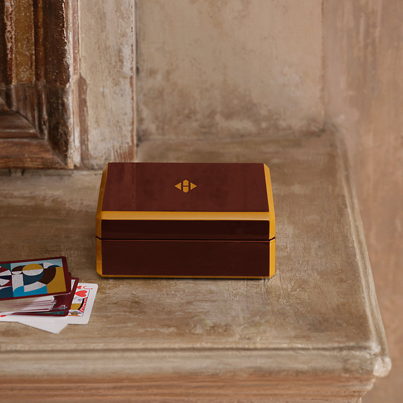 Facettes Cheval Natte poker card box