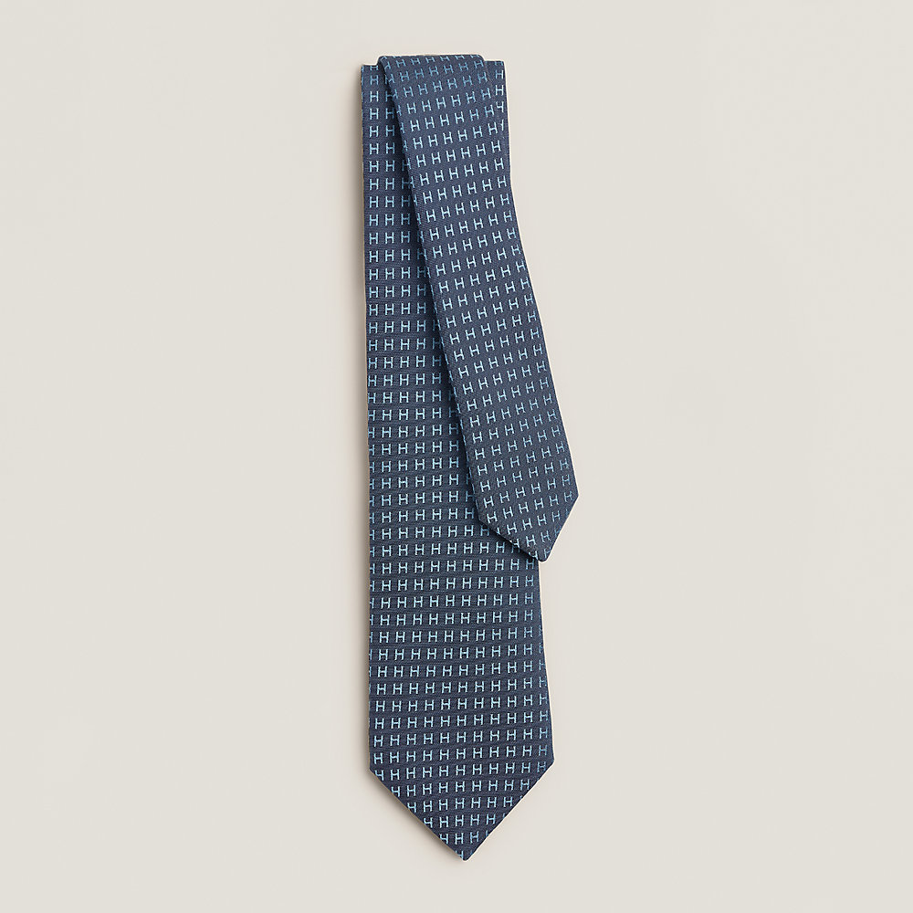 Faconnee H Bicolore tie | Hermès Mainland China