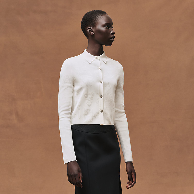 "Ferronnerie" long-sleeve cardigan