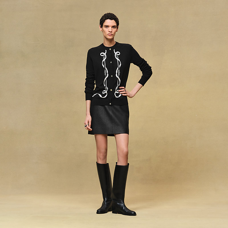 "Ferronnerie" long-sleeve cardigan