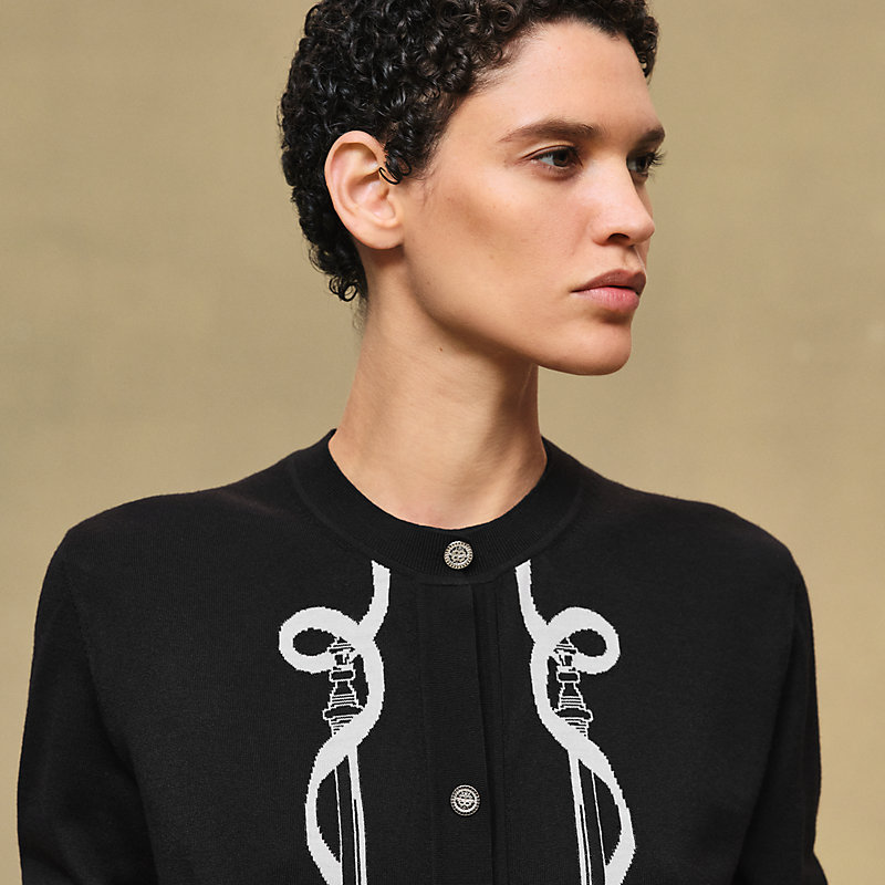 "Ferronnerie" long-sleeve cardigan