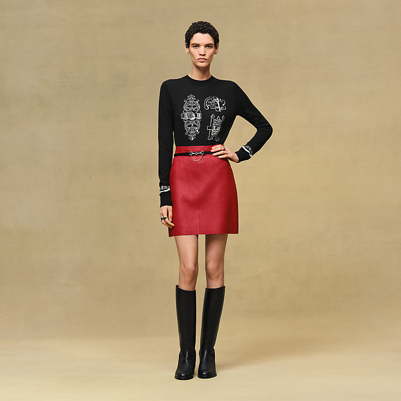 "Ferronnerie" long-sleeve sweater