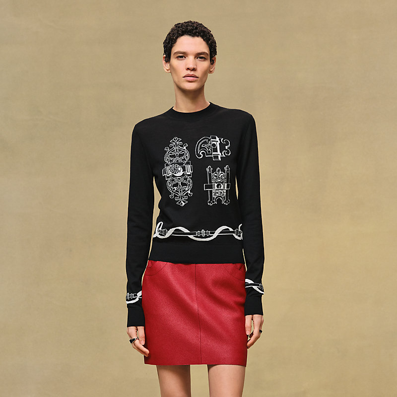 "Ferronnerie" long-sleeve sweater