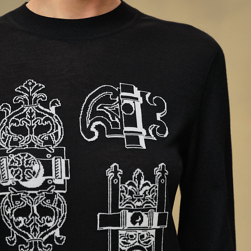 "Ferronnerie" long-sleeve sweater