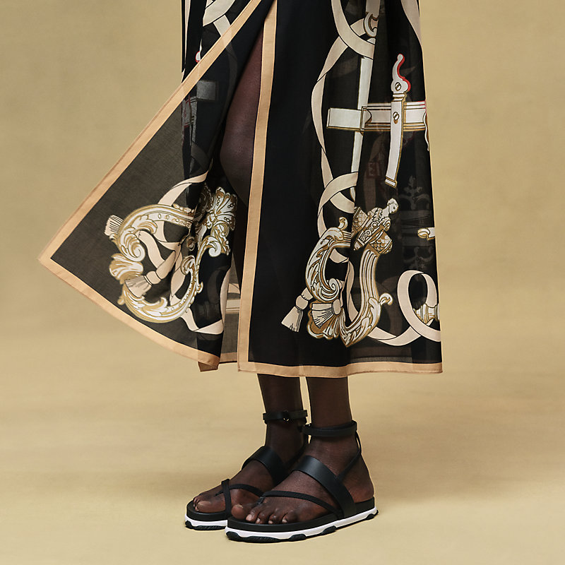 "Ferronnerie Remix" mixed materials beach dress