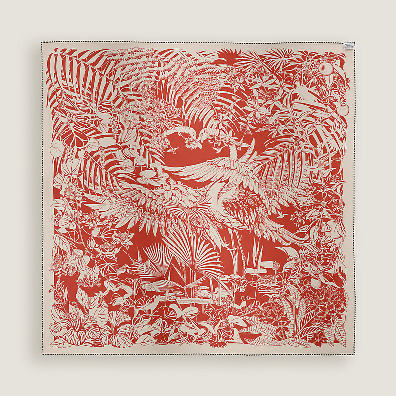Flamingo Party Tattoo double face scarf 90